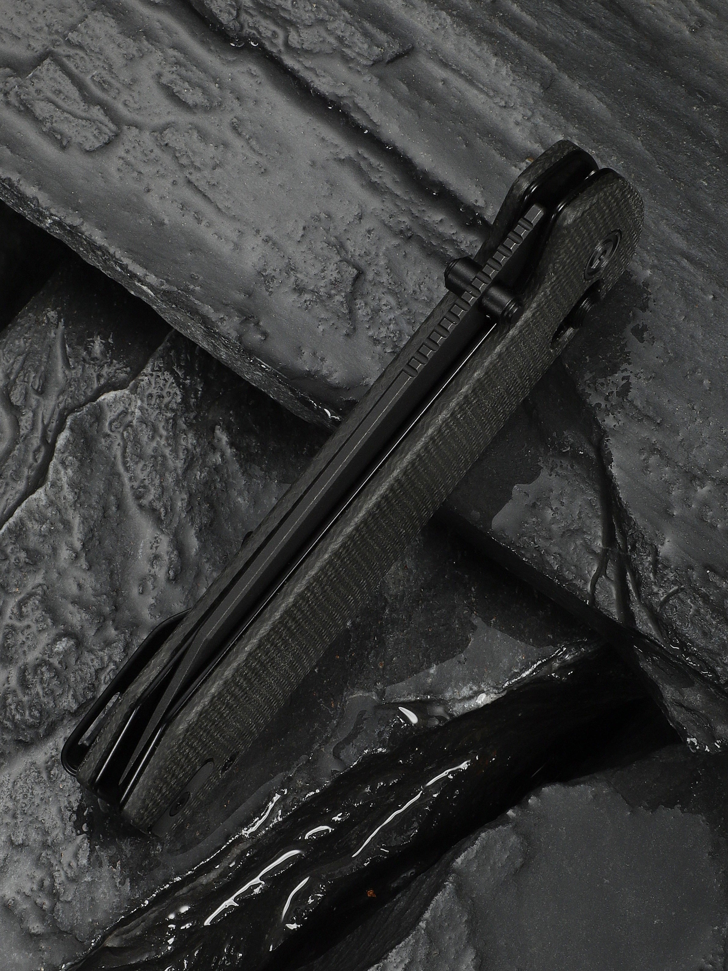 CIVIVI Over Yonder — Dark Green Canvas Micarta