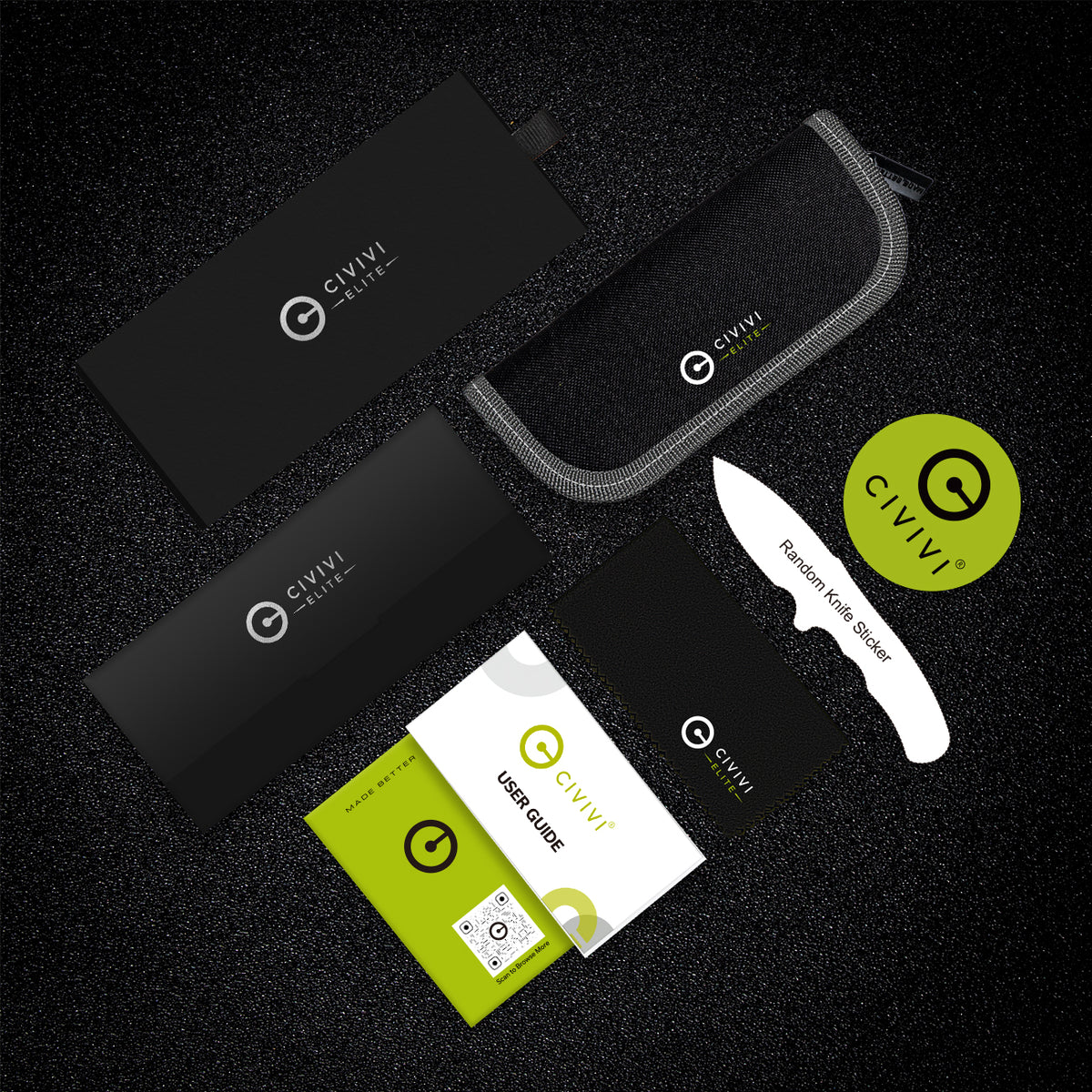 CIVIVI Brova — Black Aluminum