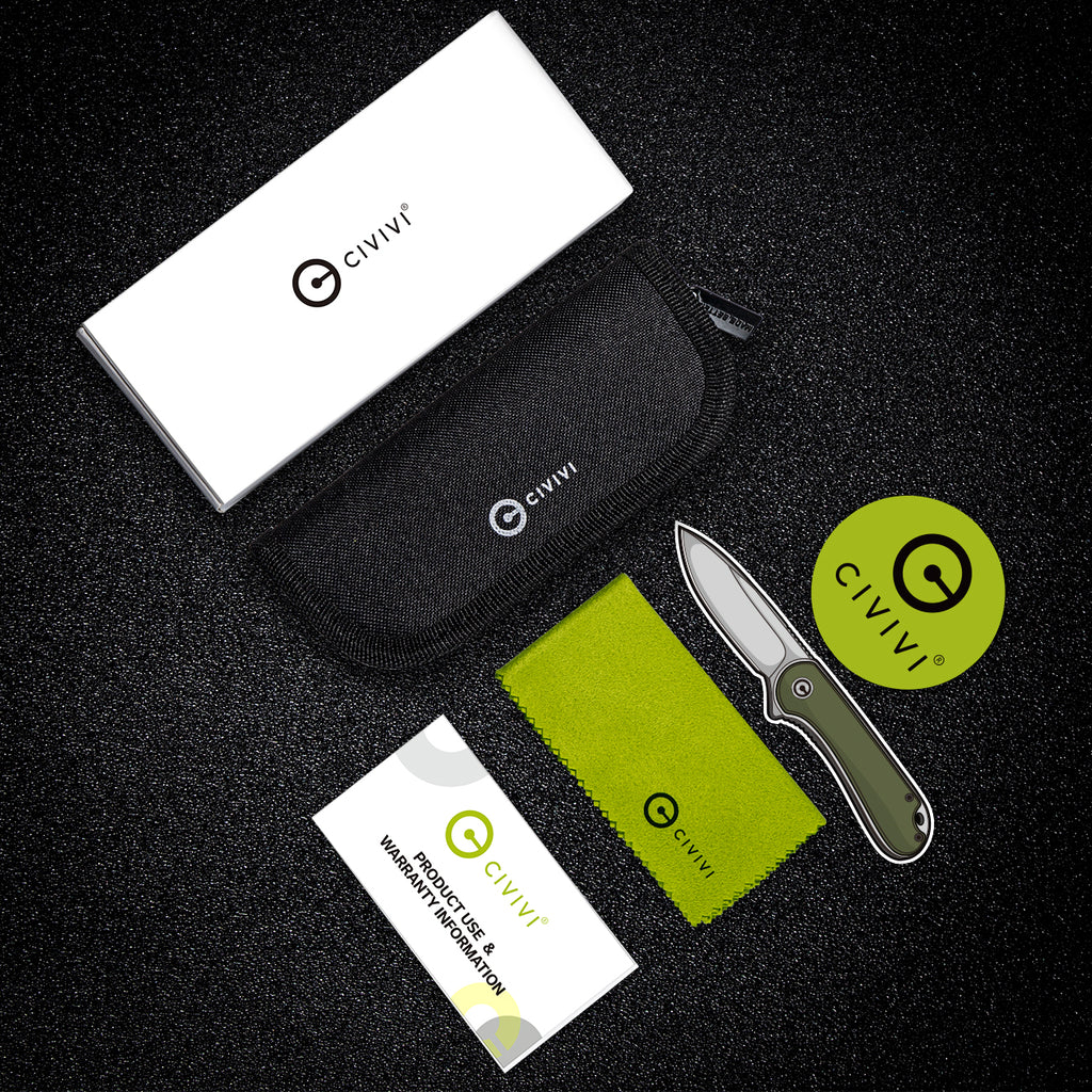 CIVIVI Button Lock Elementum II — OD Green G10