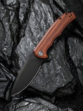 CIVIVI Praxis folding knife with Guibourtia wood handle