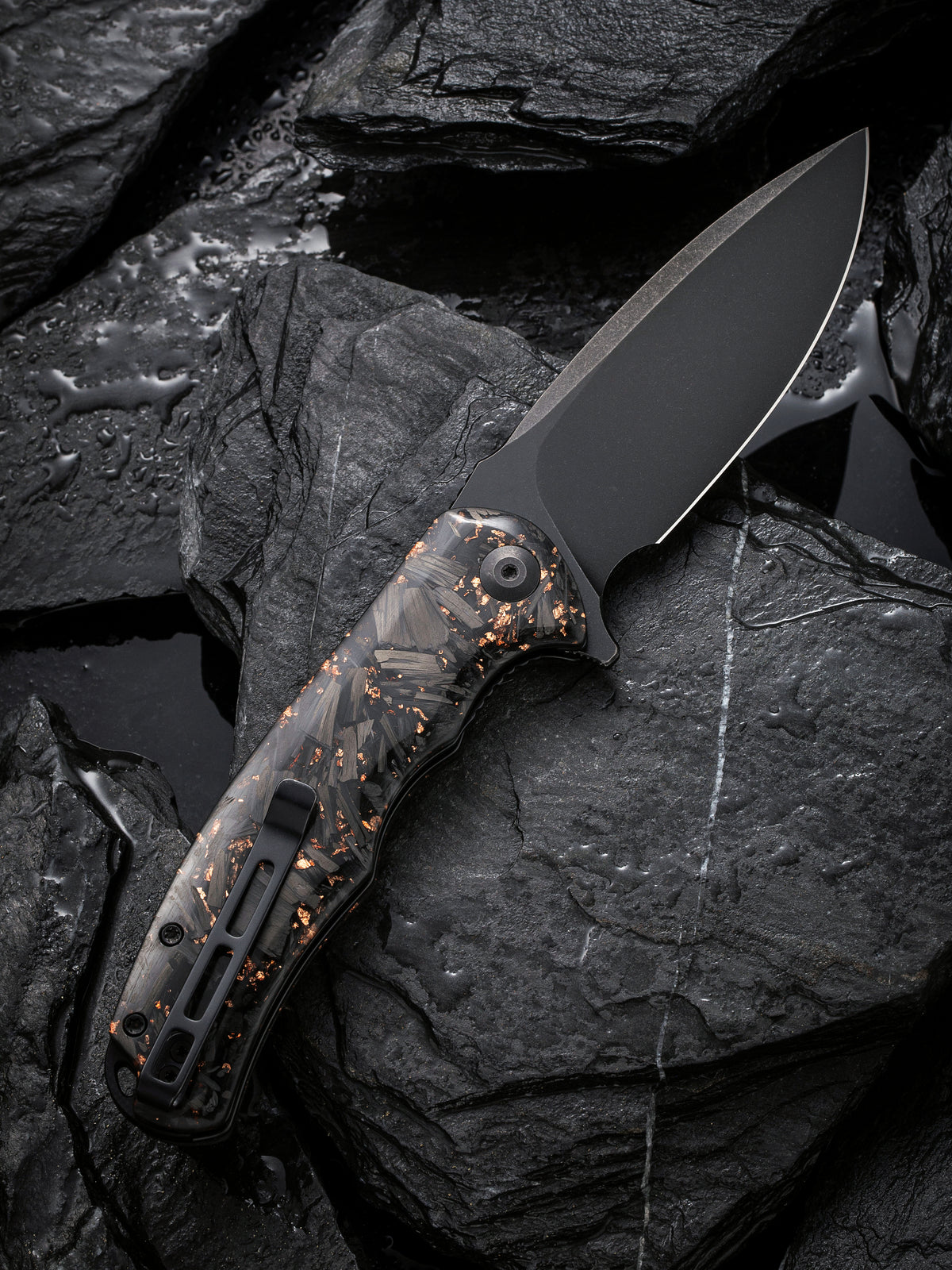 CIVIVI Praxis — Shredded Carbon Fiber & Copper