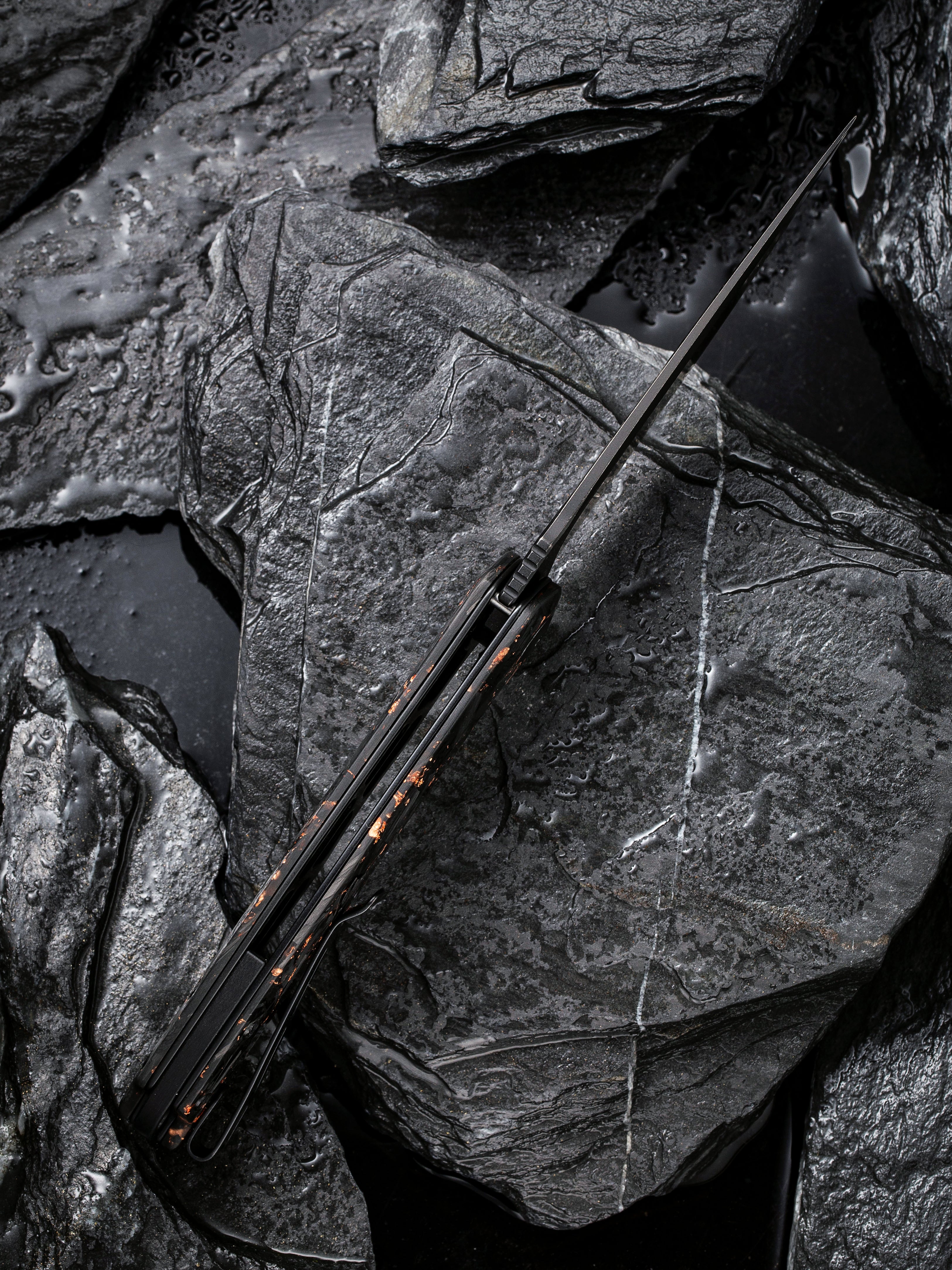 CIVIVI Praxis — Shredded Carbon Fiber & Copper
