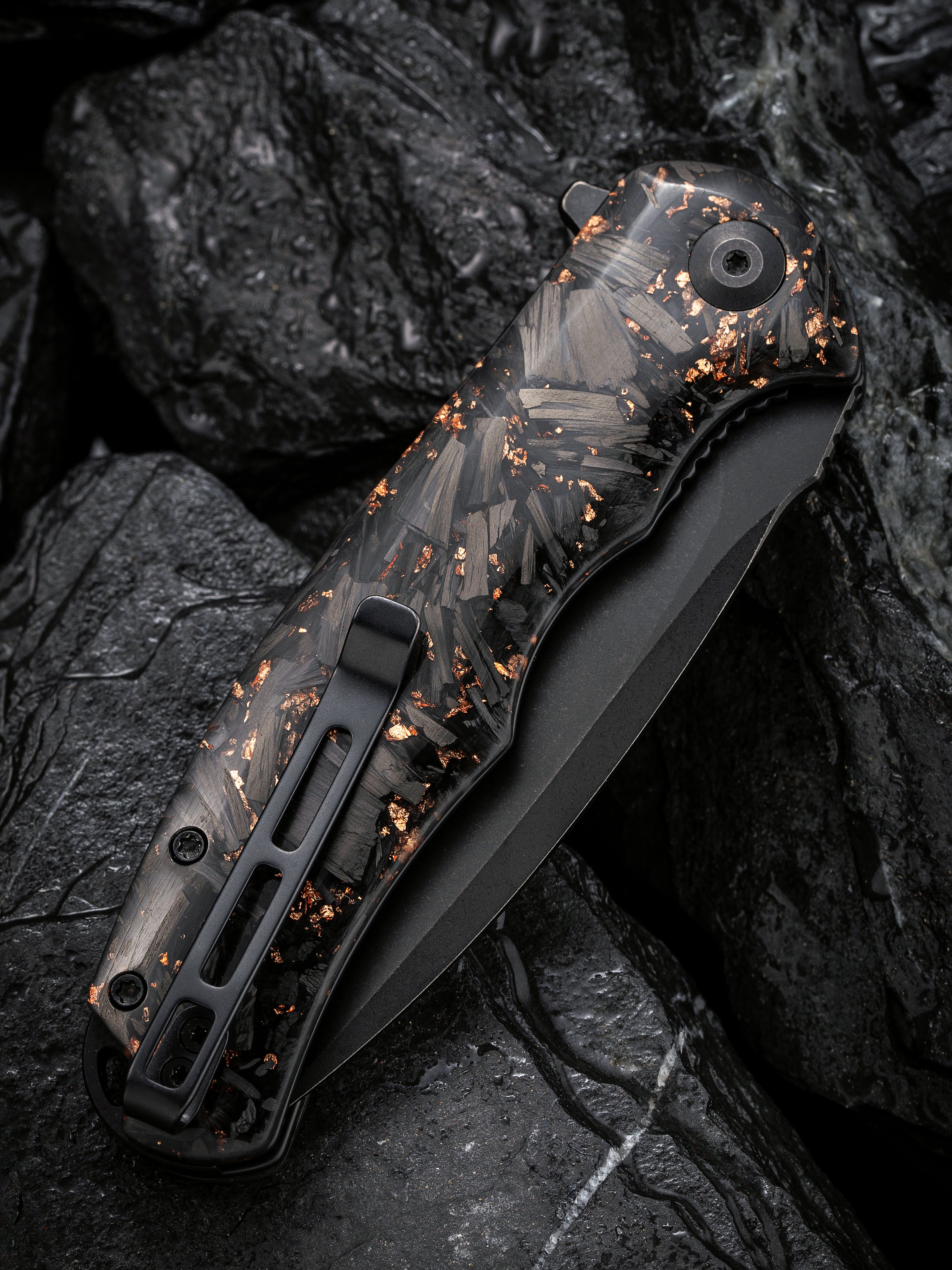 CIVIVI Praxis — Shredded Carbon Fiber & Copper