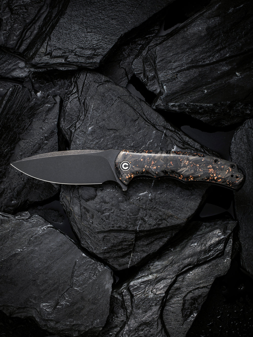CIVIVI Praxis — Shredded Carbon Fiber & Copper