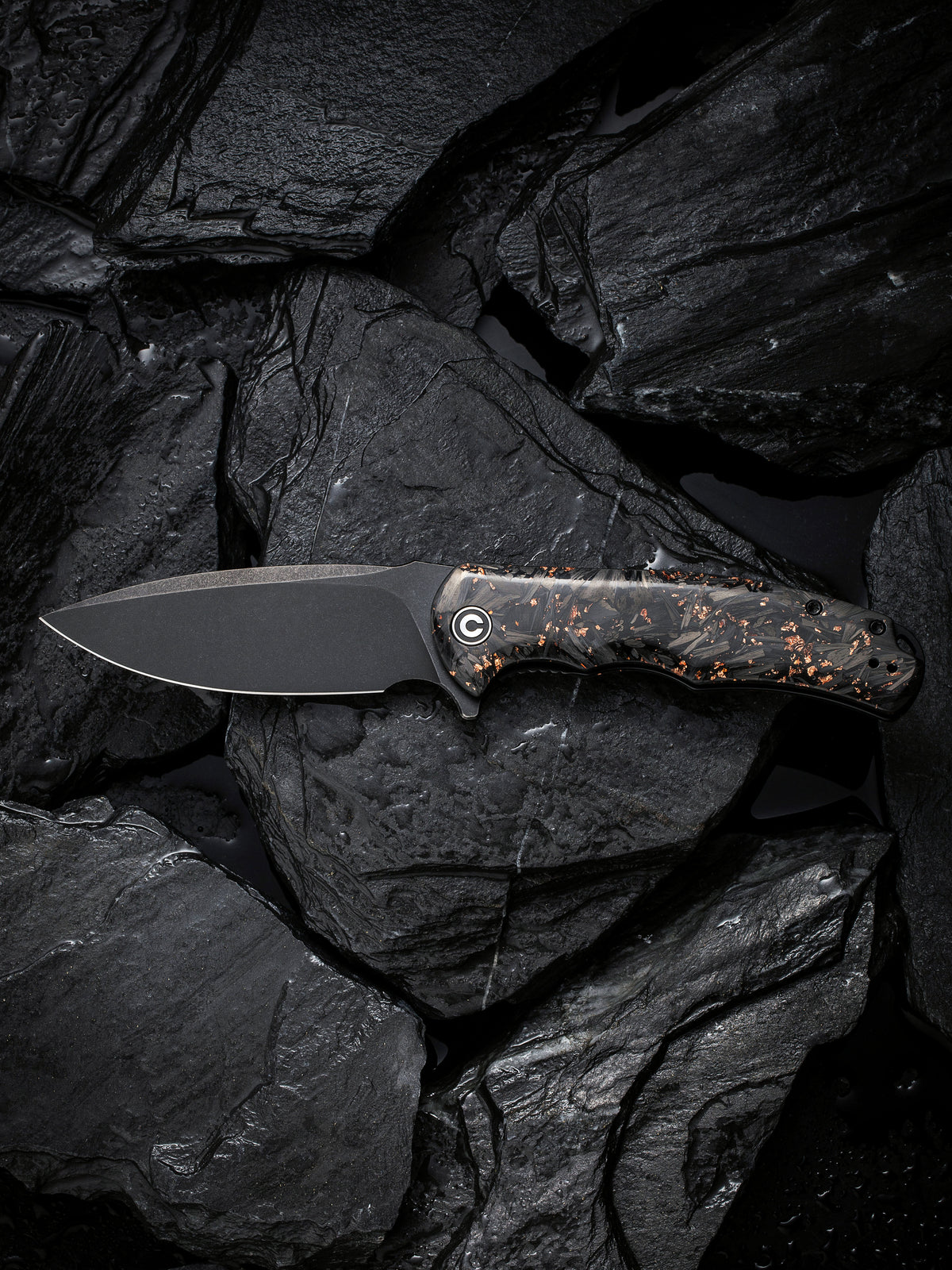 CIVIVI Praxis — Shredded Carbon Fiber & Copper