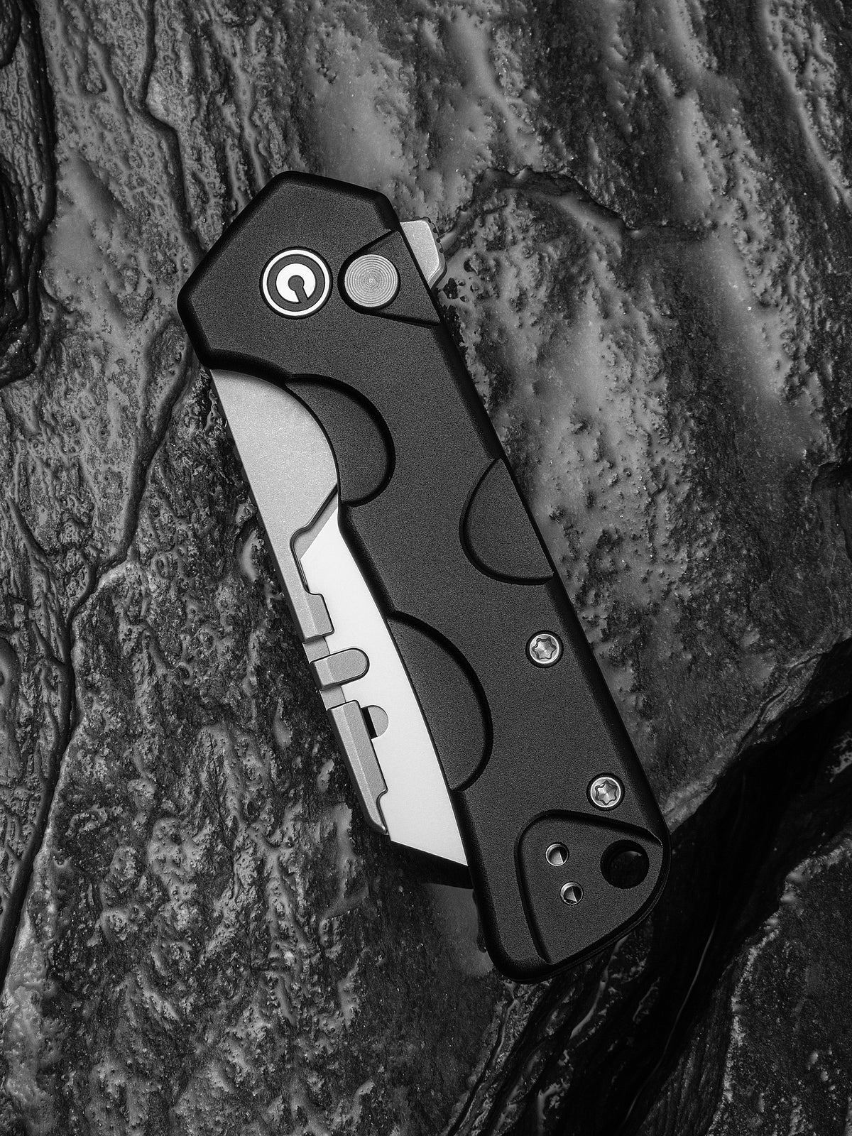 CIVIVI Pulsara utility knife, black aluminium handle — view 4