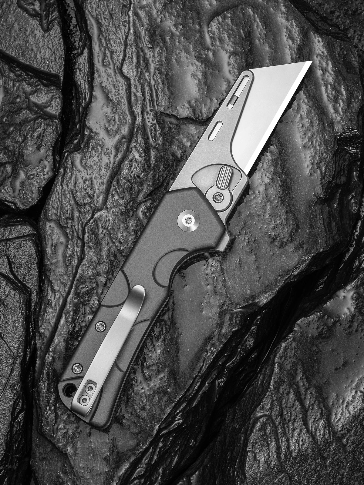 CIVIVI Pulsara utility knife, gray aluminium handle — view 2