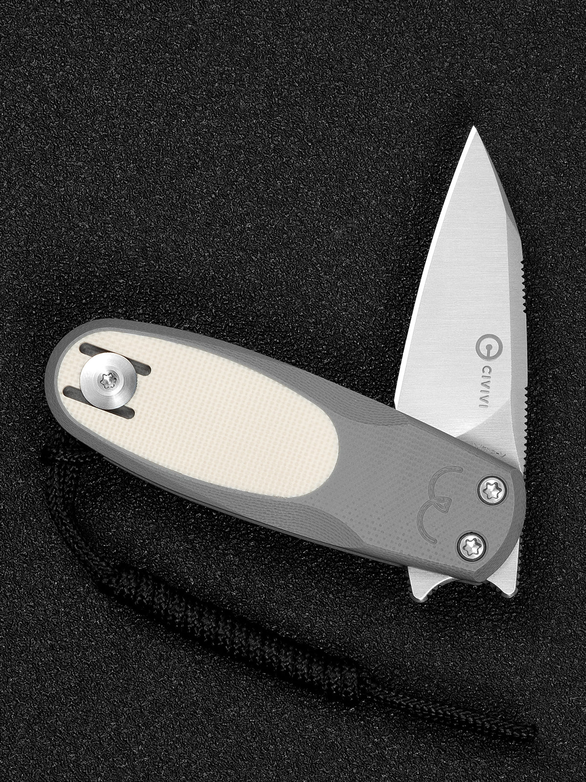 CIVIVI Purr — Gray & Ivory G10