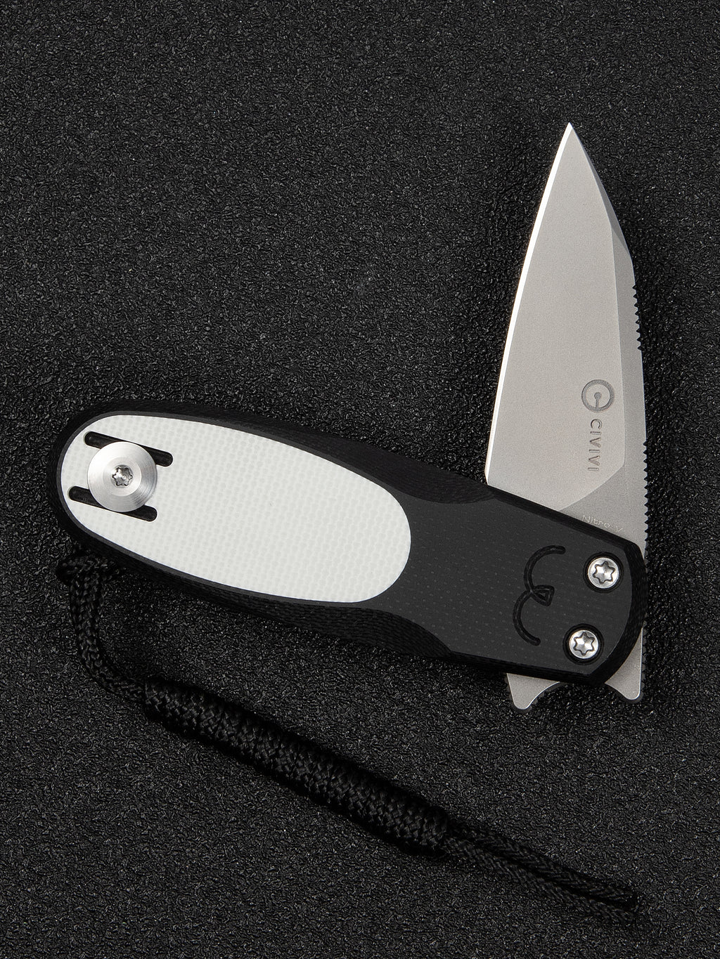 CIVIVI Purr — Black & White G10