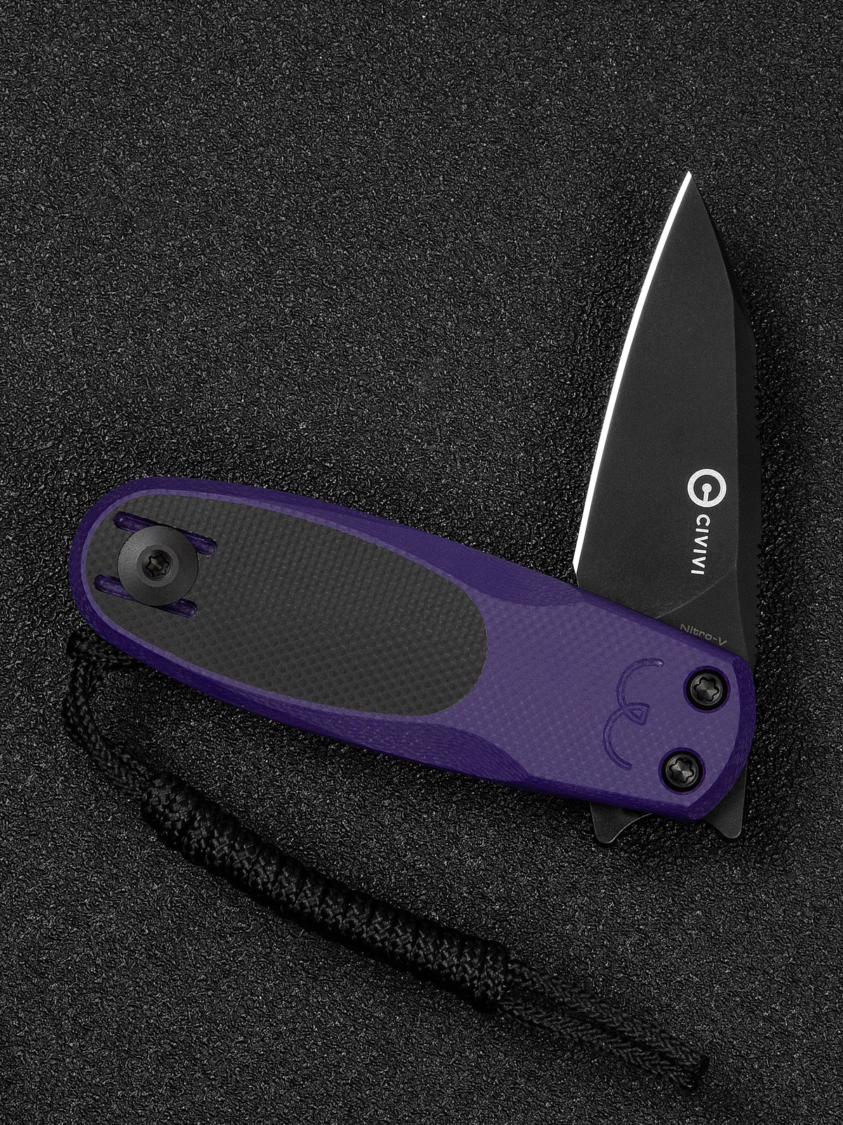 CIVIVI Purr — Purple & Black G10