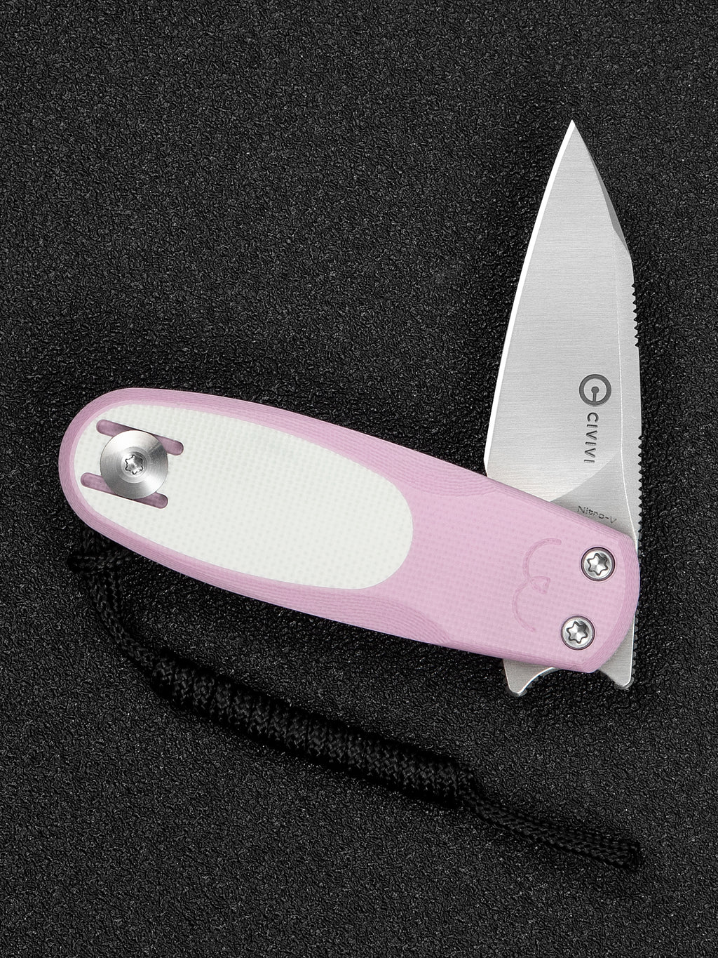 CIVIVI Purr — Powder Pink & White G10