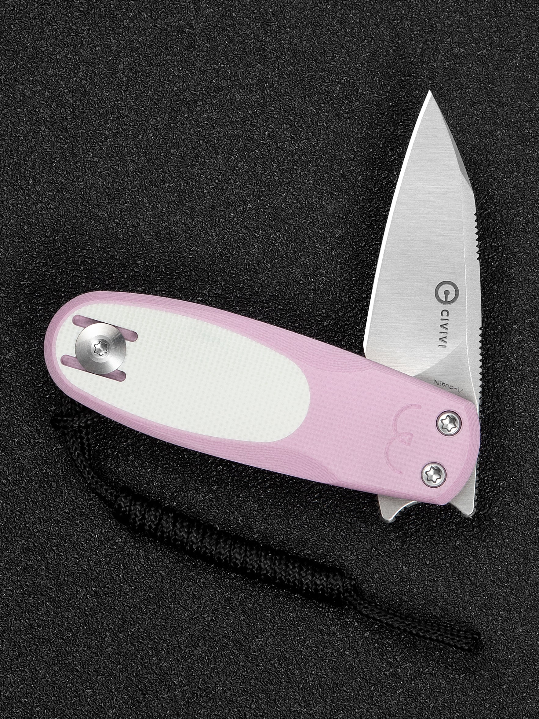 CIVIVI Purr — Powder Pink & White G10
