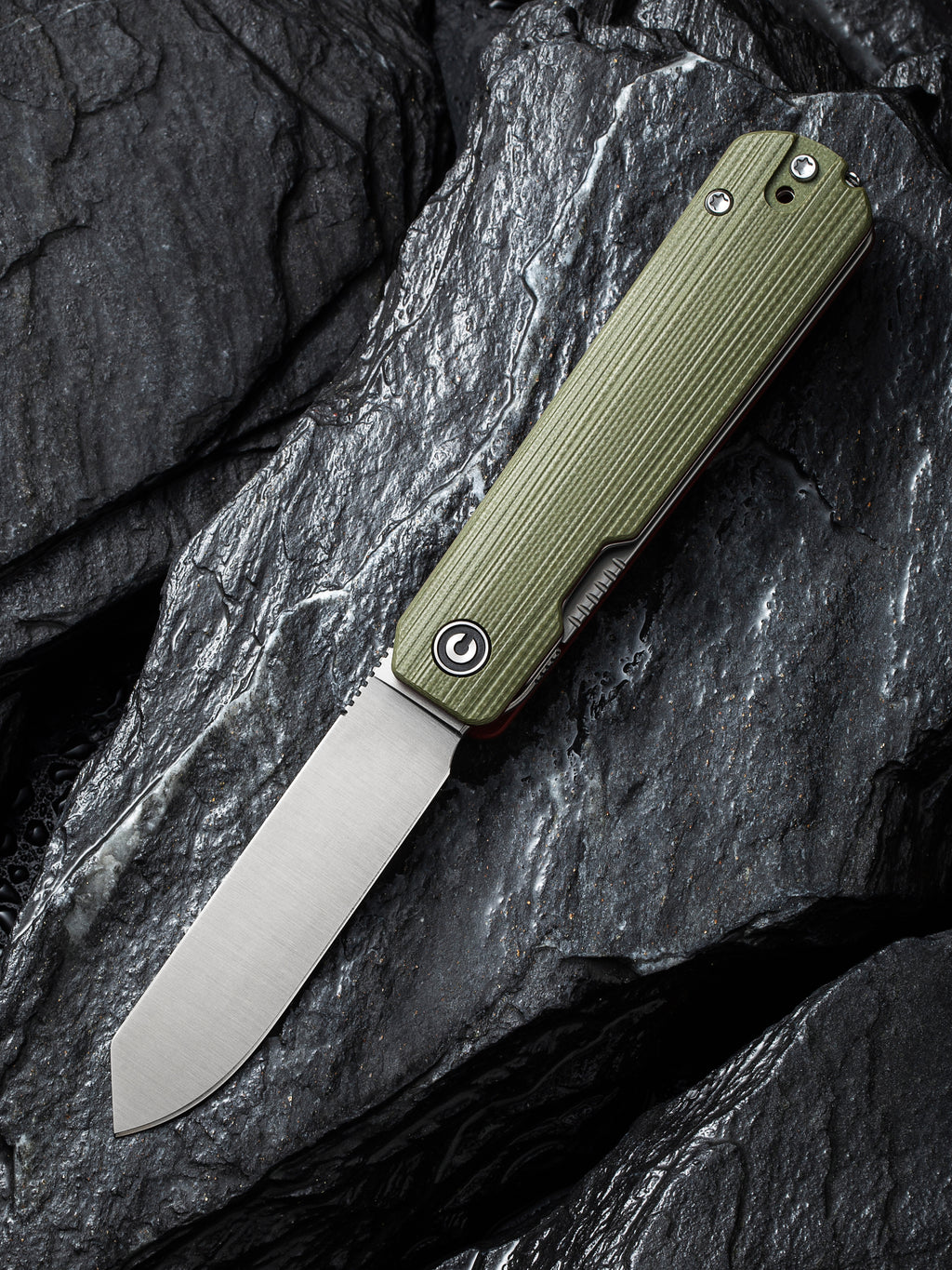 CIVIVI Sendy — Milled Green/Red G10