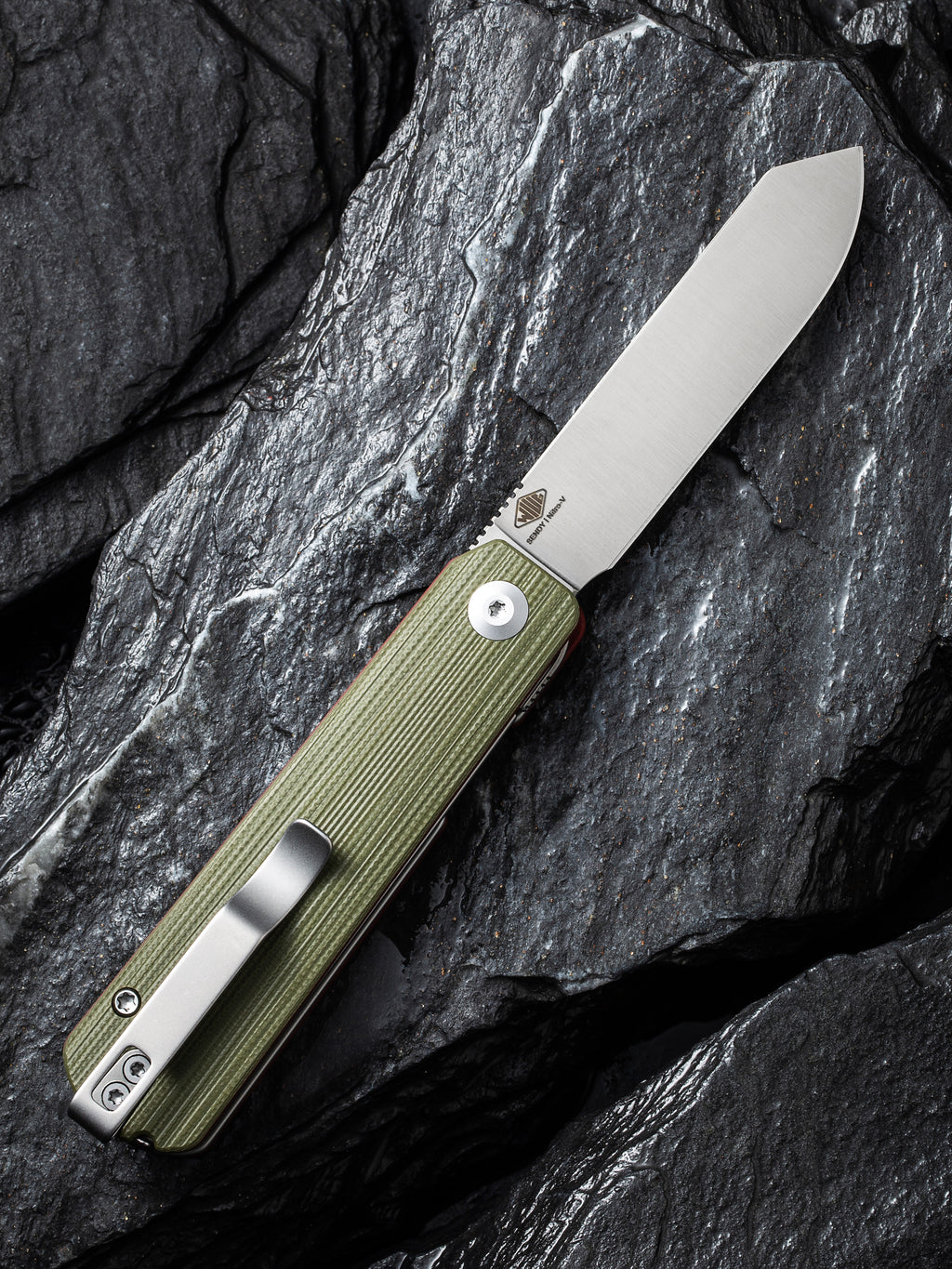CIVIVI Sendy — Milled Green/Red G10