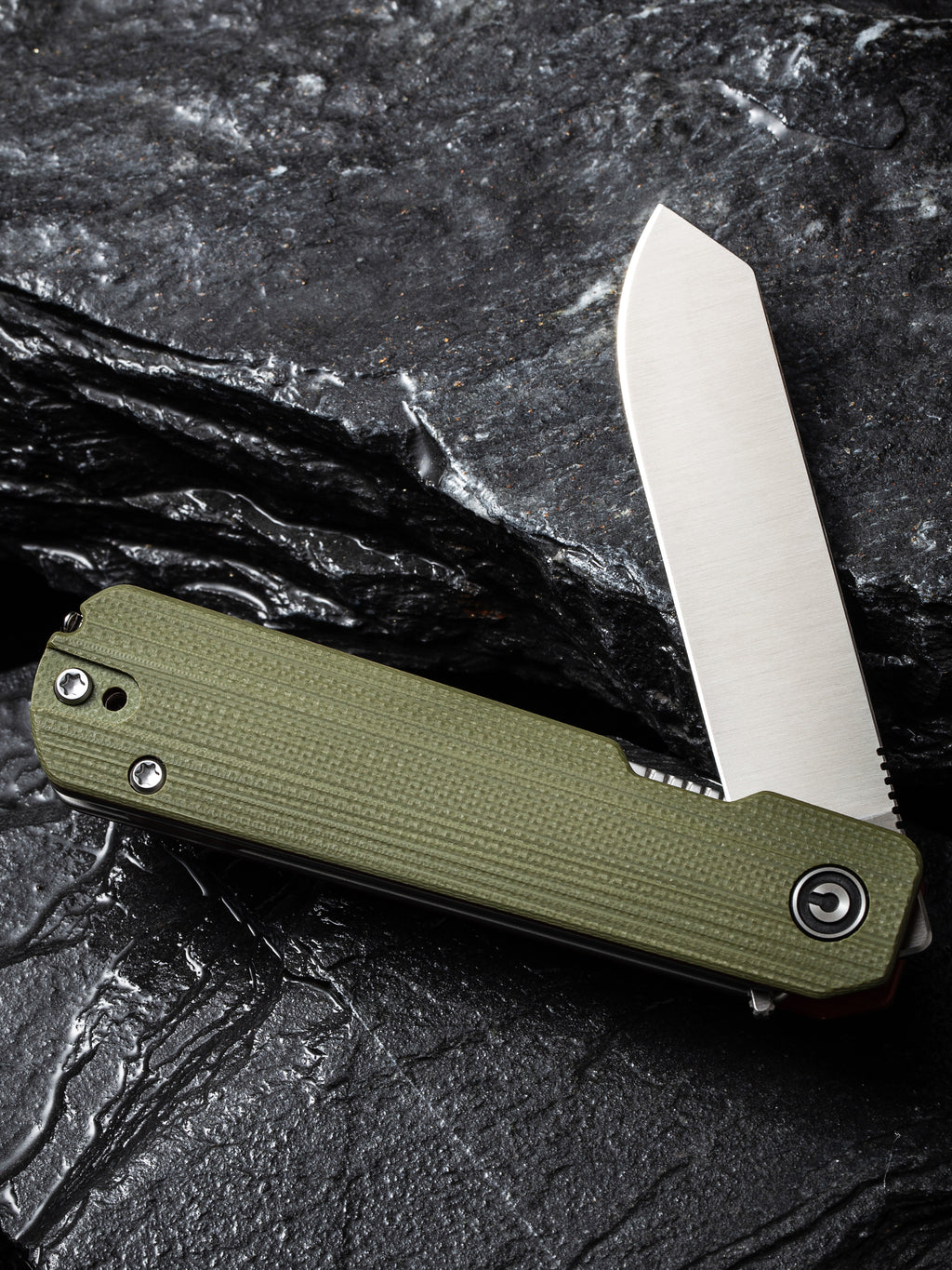 CIVIVI Sendy — Milled Green/Red G10