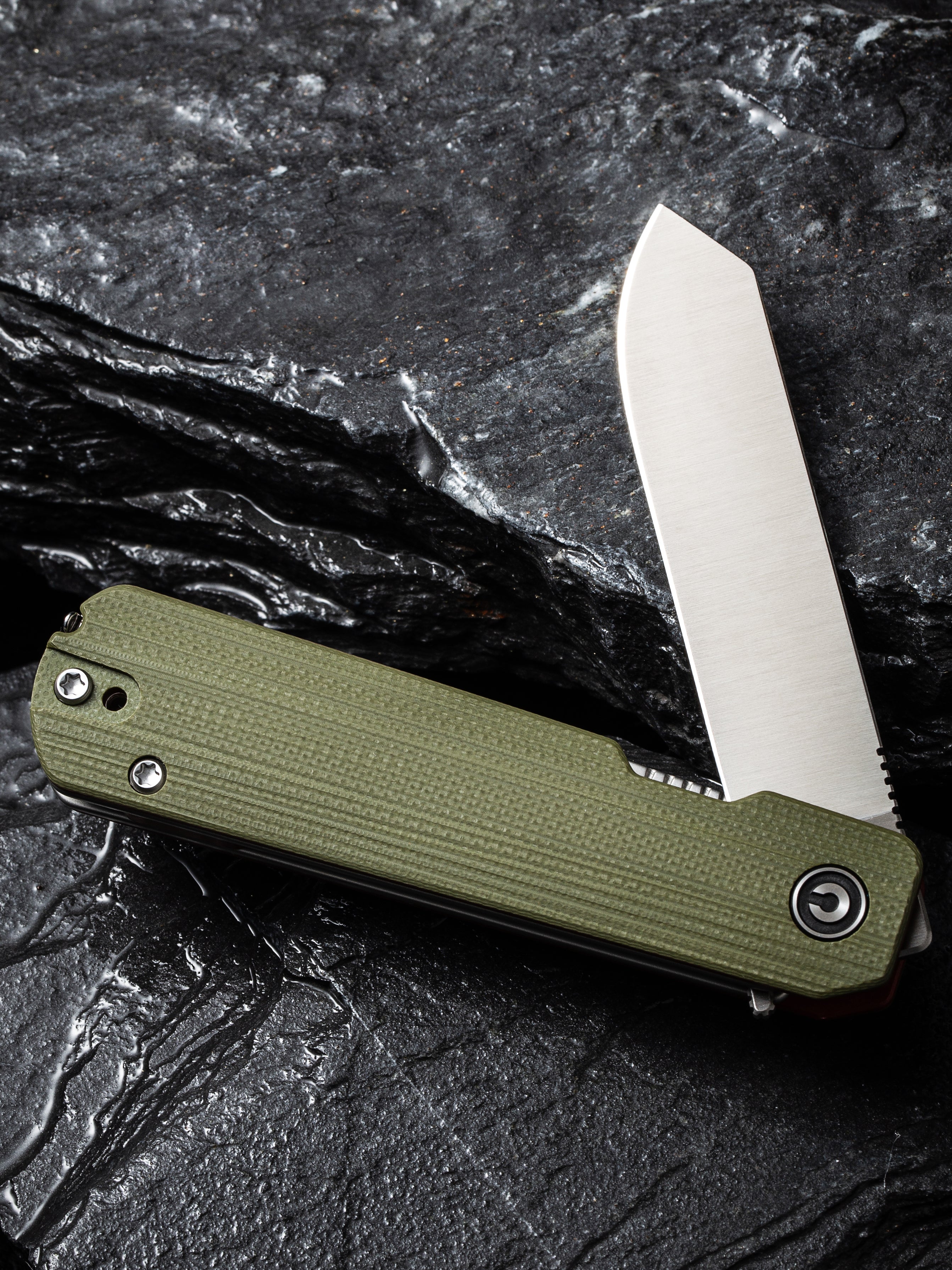 CIVIVI Sendy — Milled Green/Red G10