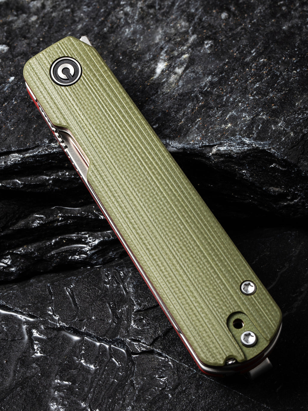 CIVIVI Sendy — Milled Green/Red G10