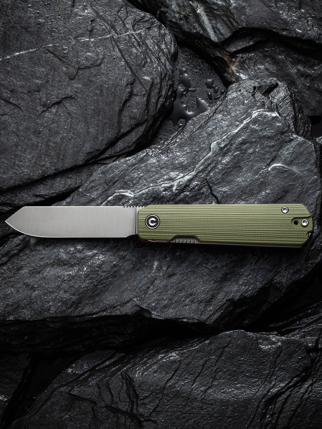 CIVIVI Sendy — Milled Green/Red G10
