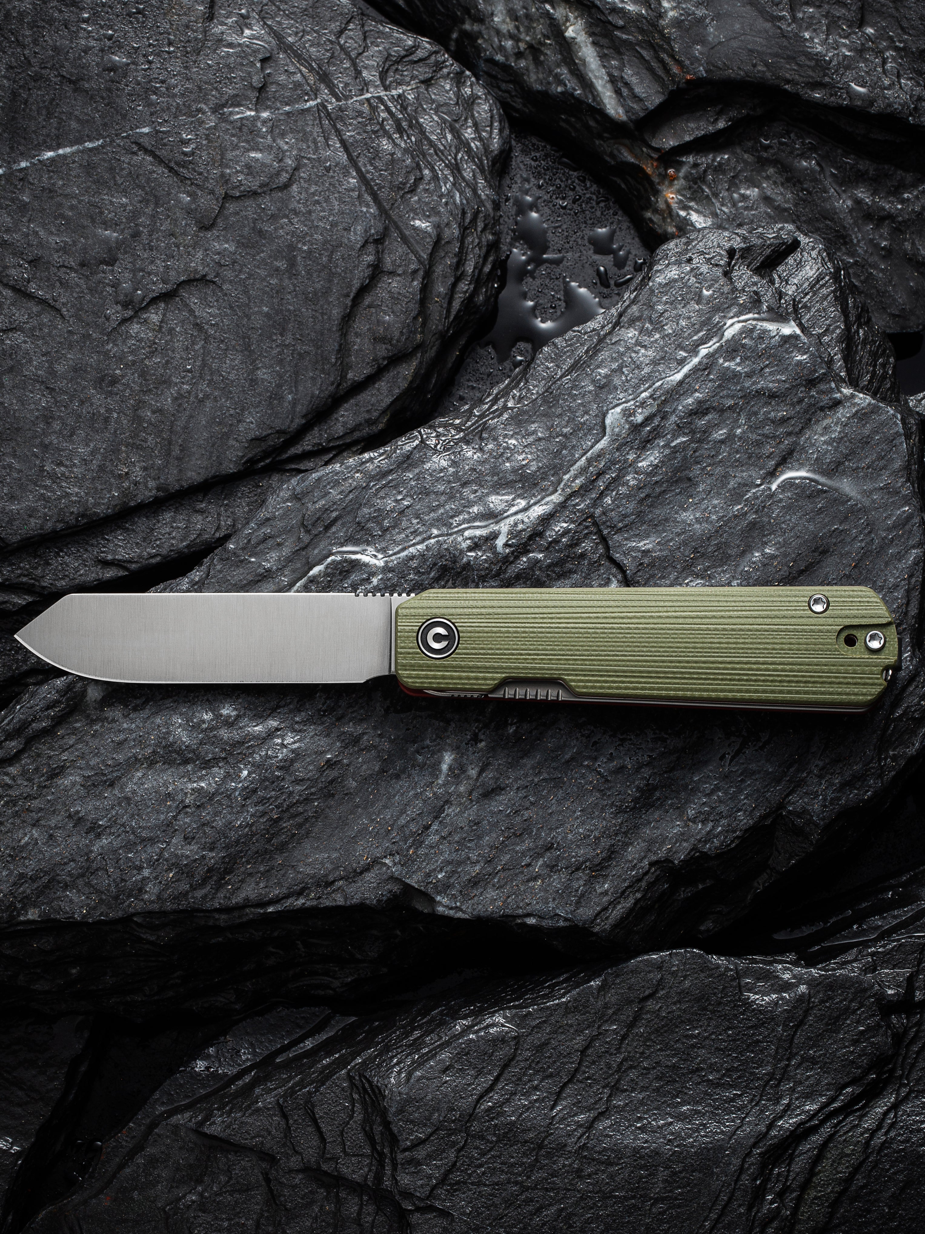 CIVIVI Sendy — Milled Green/Red G10