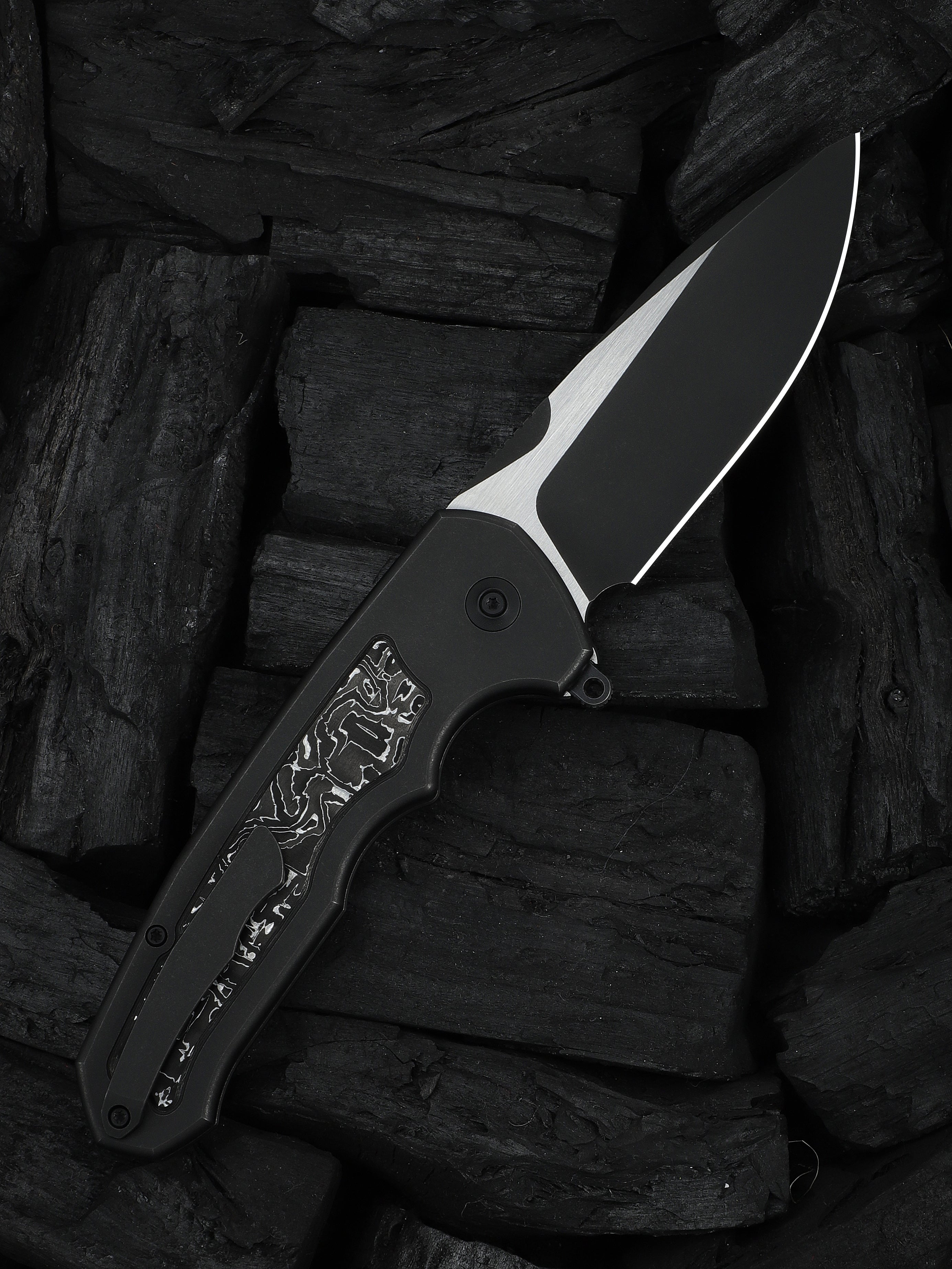 WE Starlash — Black Titanium with Aluminum Foil Carbon Fiber Inlay