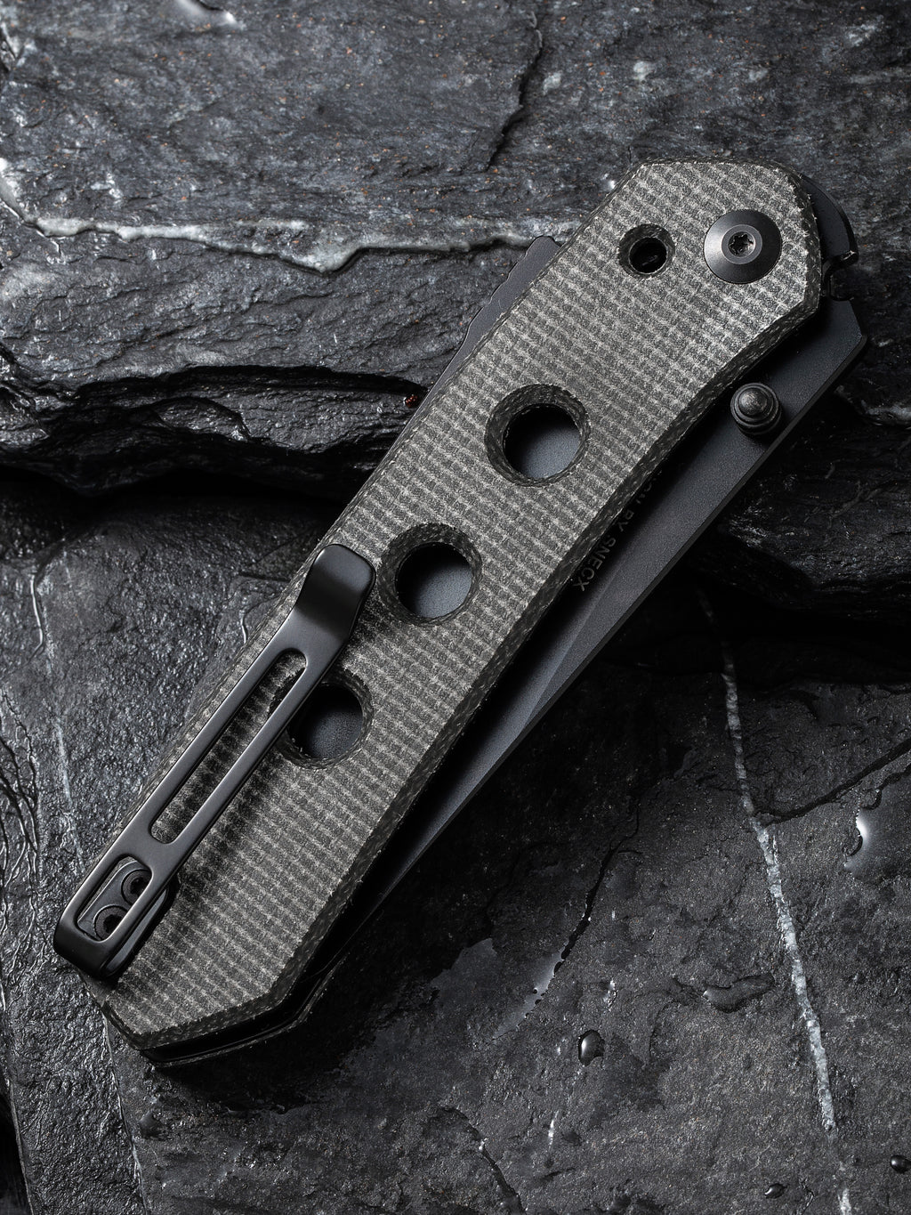 CIVIVI Vision FG — Dark Green Canvas Micarta