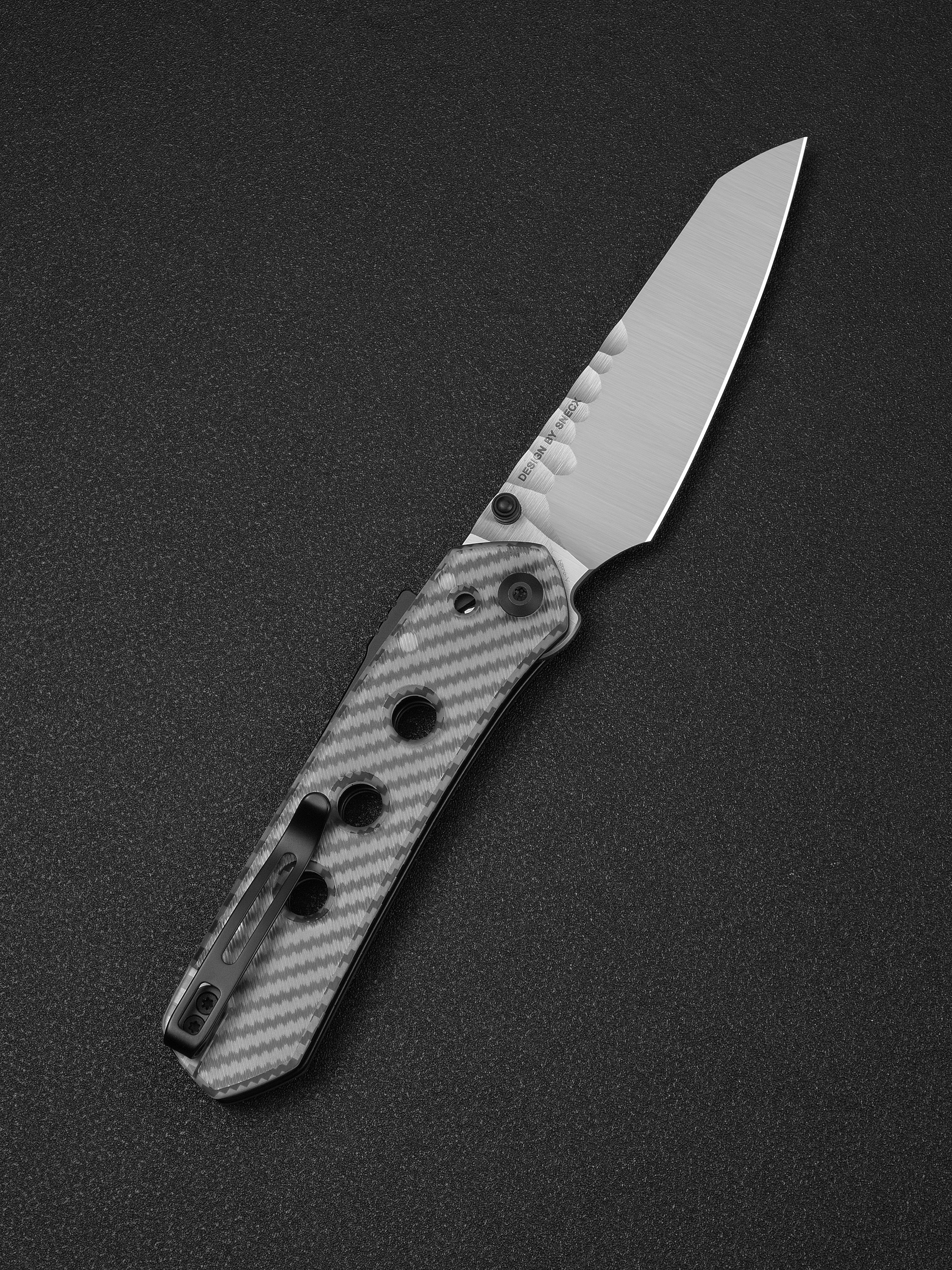 CIVIVI Vision FG — Polished Clear Lexan (Rock-Grind)