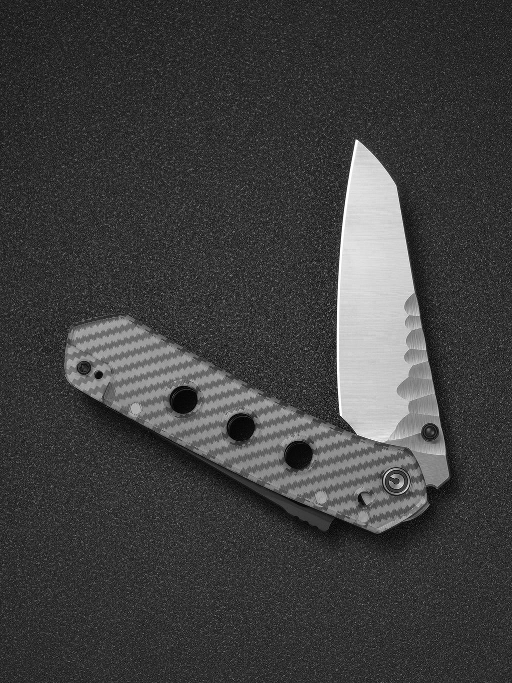 CIVIVI Vision FG — Polished Clear Lexan (Rock-Grind)