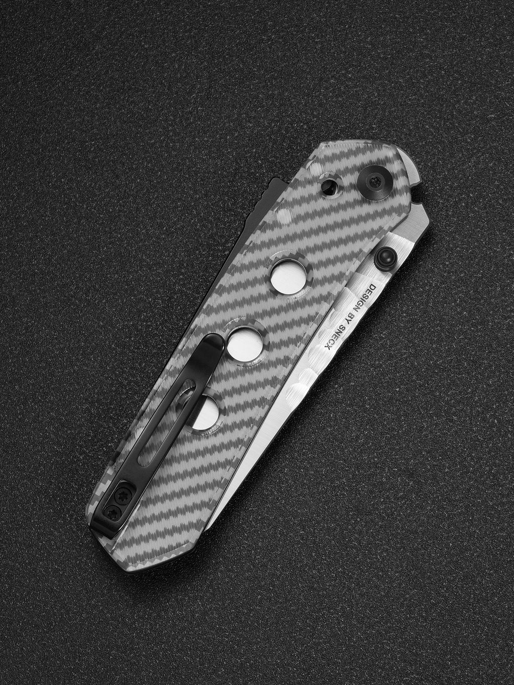 CIVIVI Vision FG — Polished Clear Lexan (Rock-Grind)