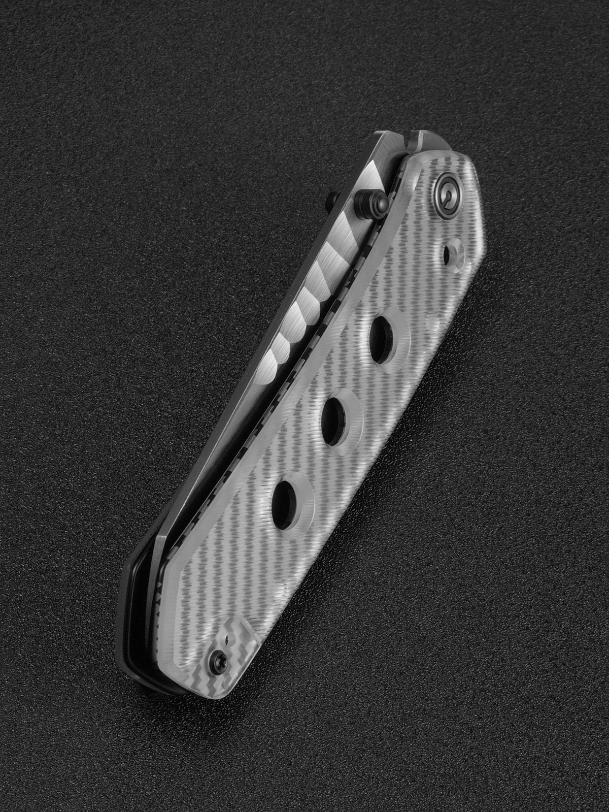CIVIVI Vision FG — Polished Clear Lexan (Rock-Grind)