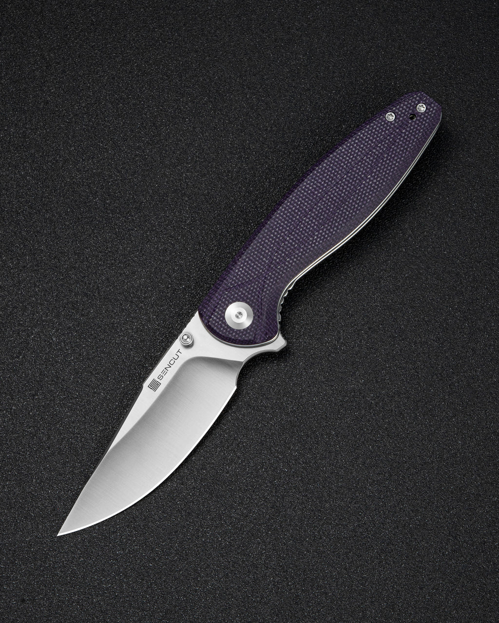 SENCUT Vyrce — Purple Canvas Micarta
