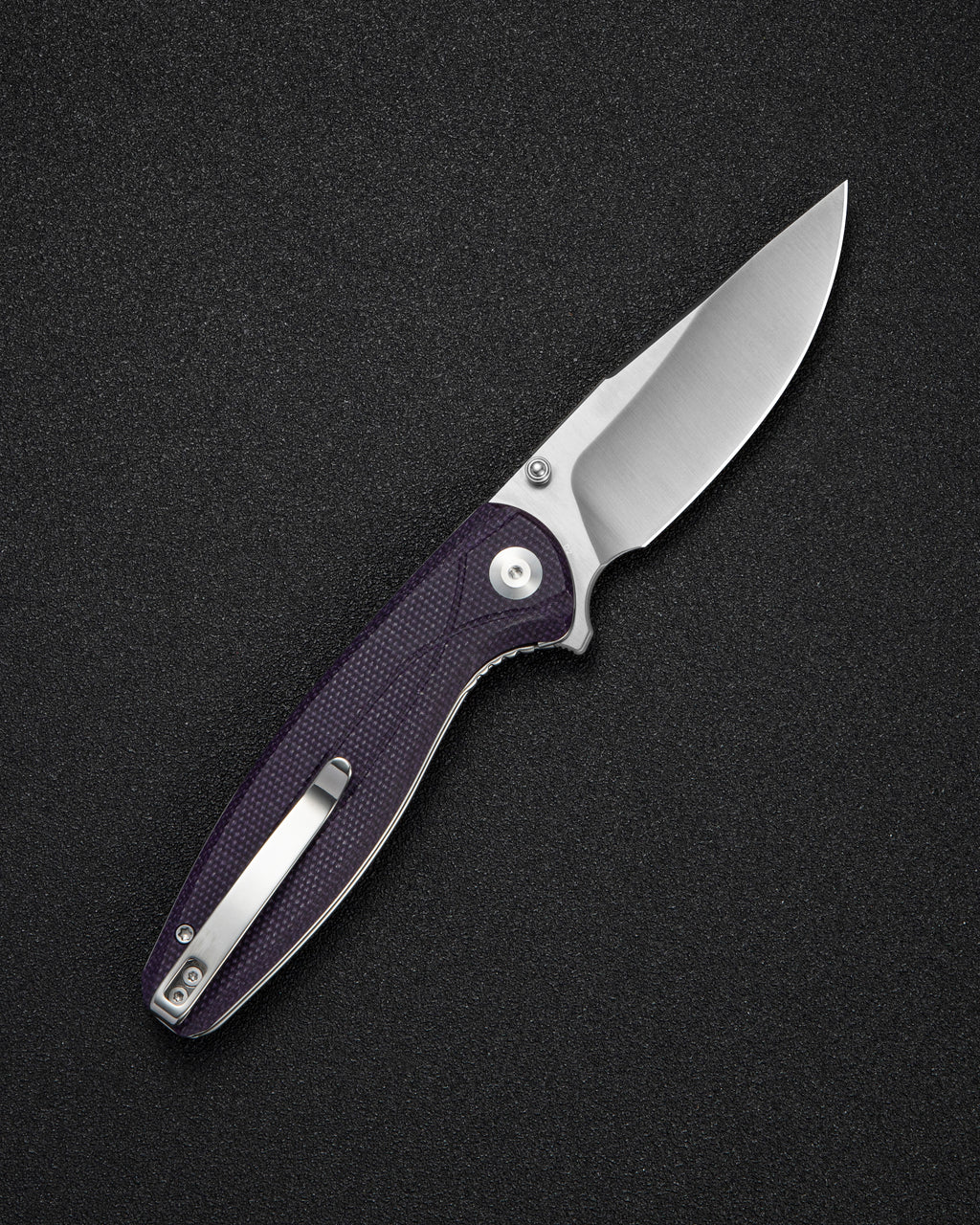 SENCUT Vyrce — Purple Canvas Micarta