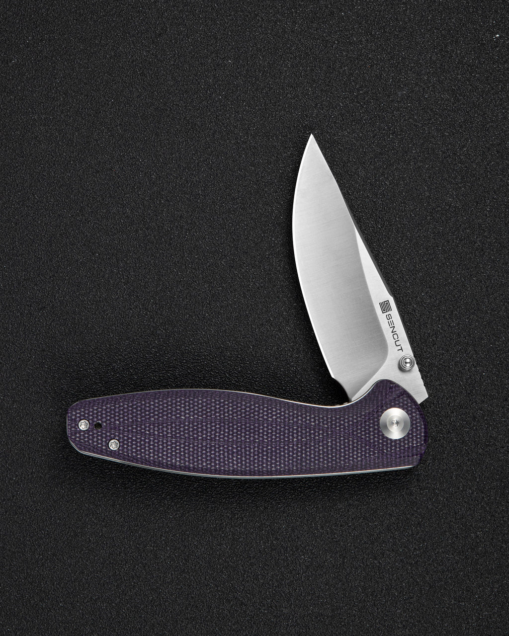 SENCUT Vyrce — Purple Canvas Micarta