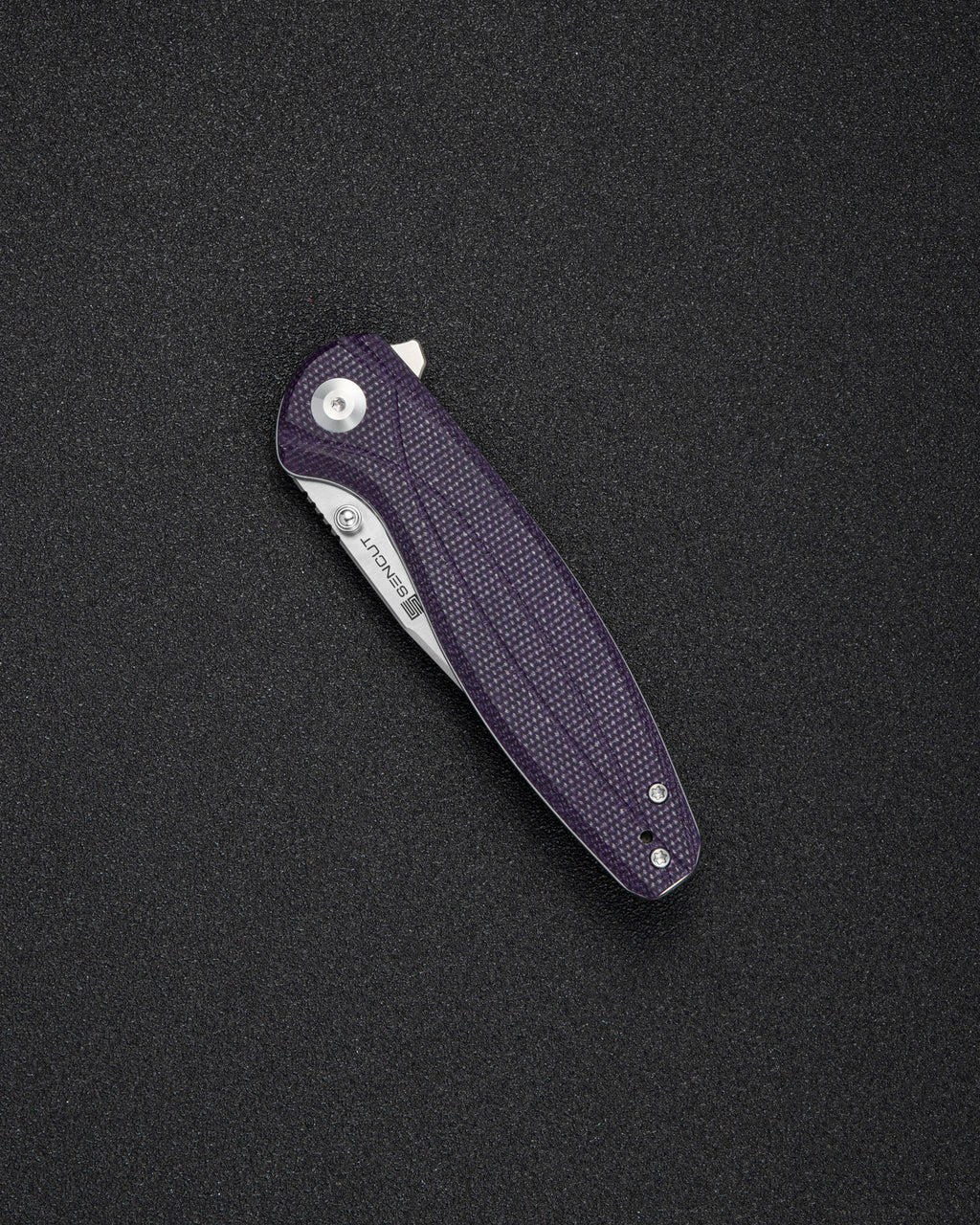 SENCUT Vyrce — Purple Canvas Micarta