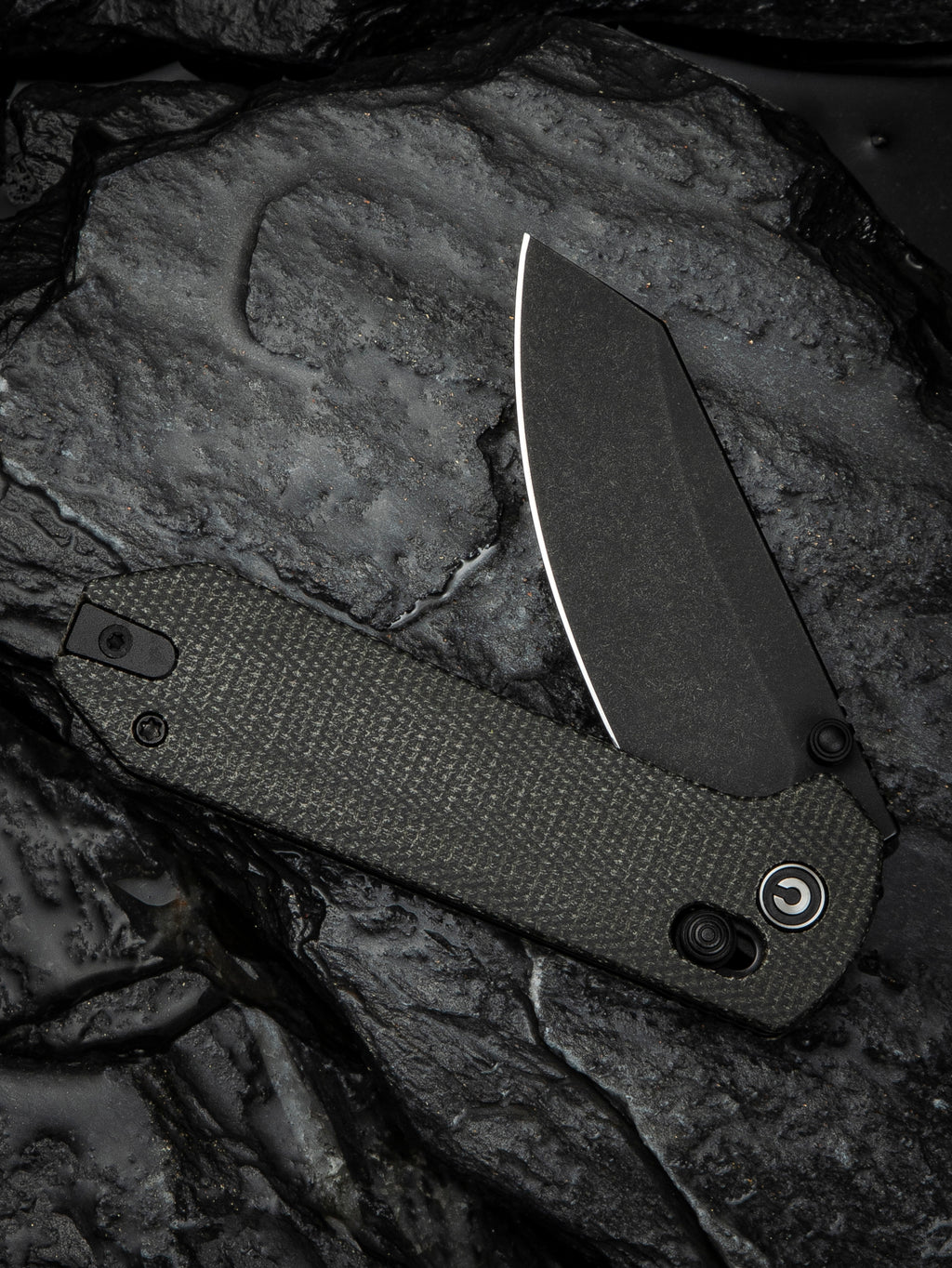 CIVIVI Yonder — Dark Green Canvas Micarta
