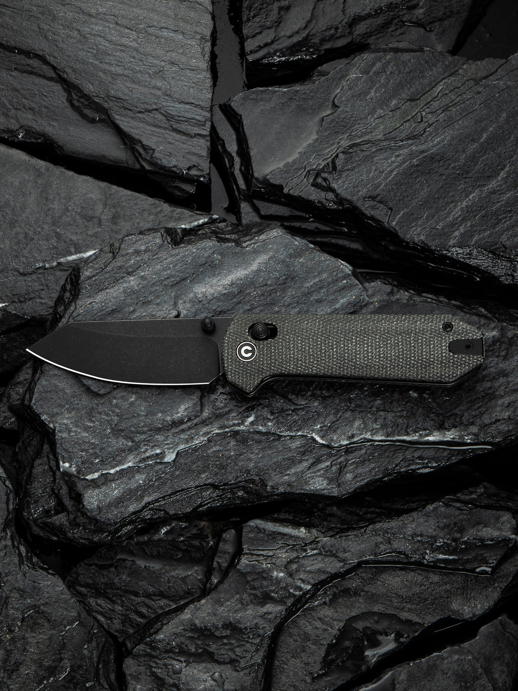 CIVIVI Yonder — Dark Green Canvas Micarta