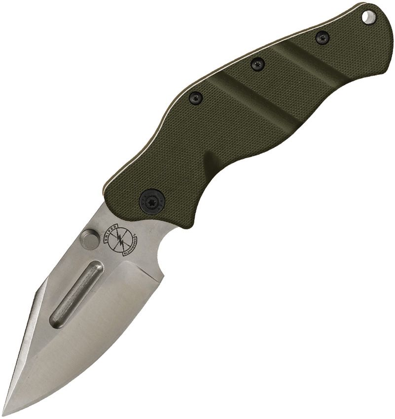 Sniper Bladeworks LPC Frame Lock, CPM S35VN, OD Green G-10