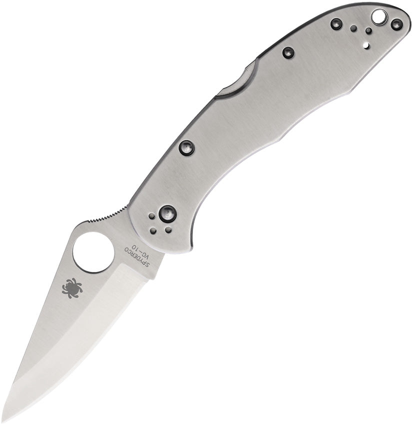 Spyderco Delica 4 Stainless folding knife with VG-10 blade