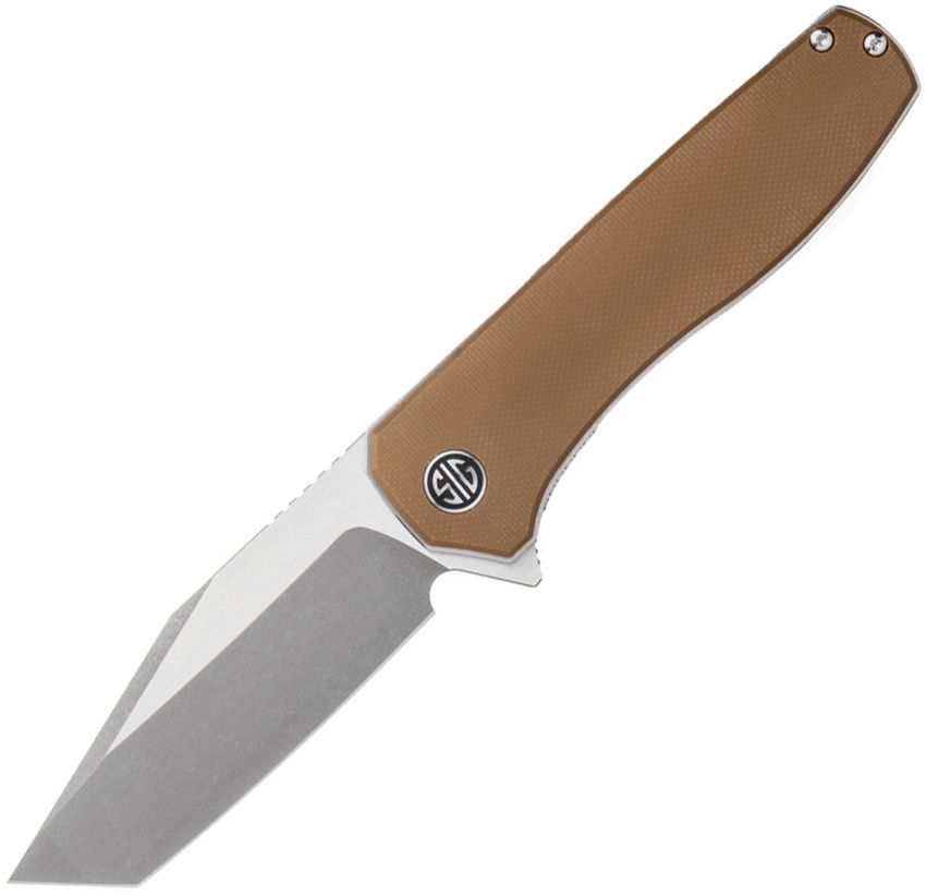 SIG Sauer Xiphos Nitro-V Tanto Flipper, Brown G-10