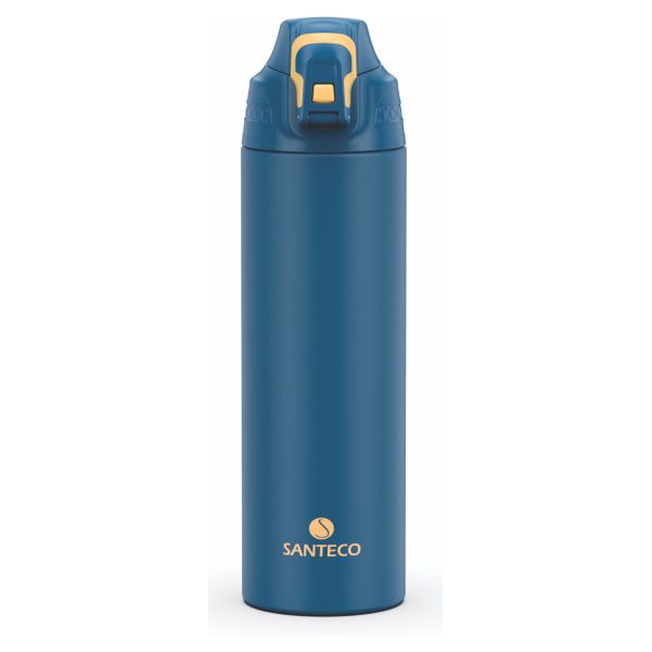 Santeco Nevis 1000ml insulated sports bottle in ocean blue with carry bag