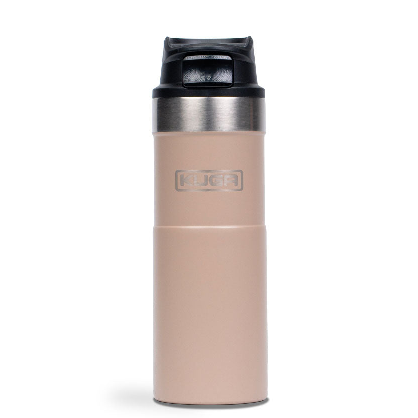 Kuga Trigger 473ml insulated travel flask in Sahara Sand