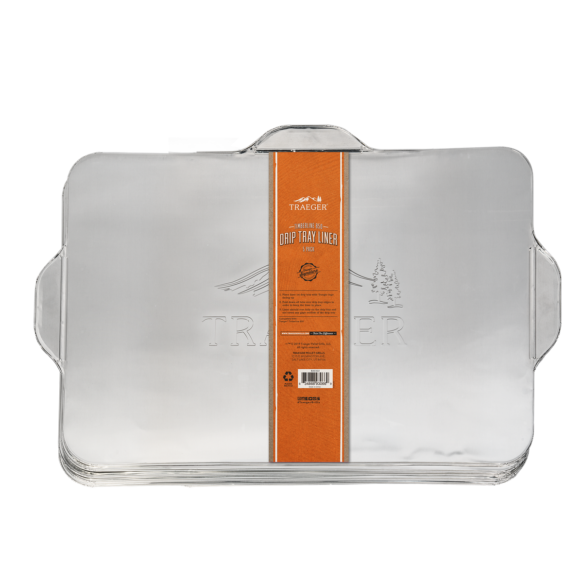 Traeger drip tray liners — Timberline 850