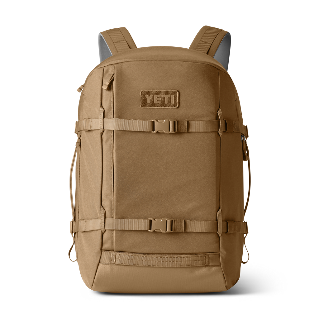 YETI Crossroads 35L Backpack in Alpine Brown, front view