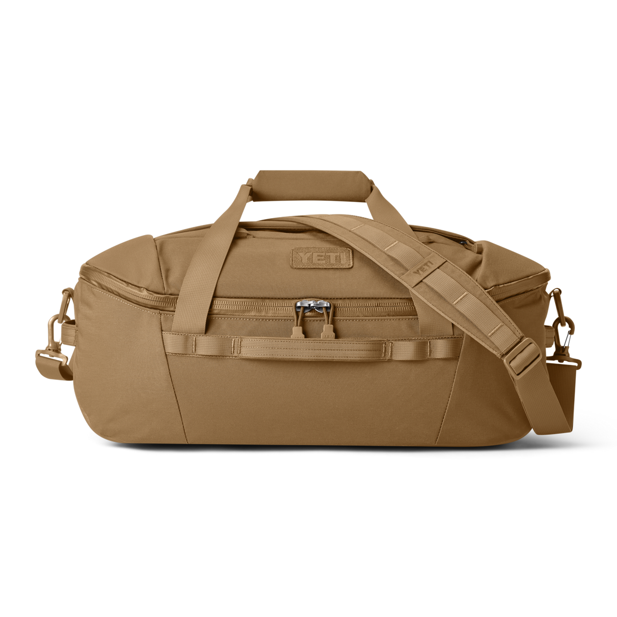 YETI Crossroads 40L Duffel in Alpine Brown, front view