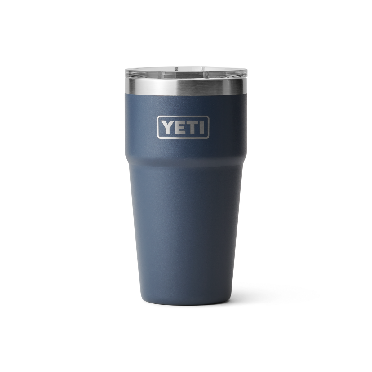 YETI Rambler 20oz Stackable Cup with MagSlider Lid in Navy, front view