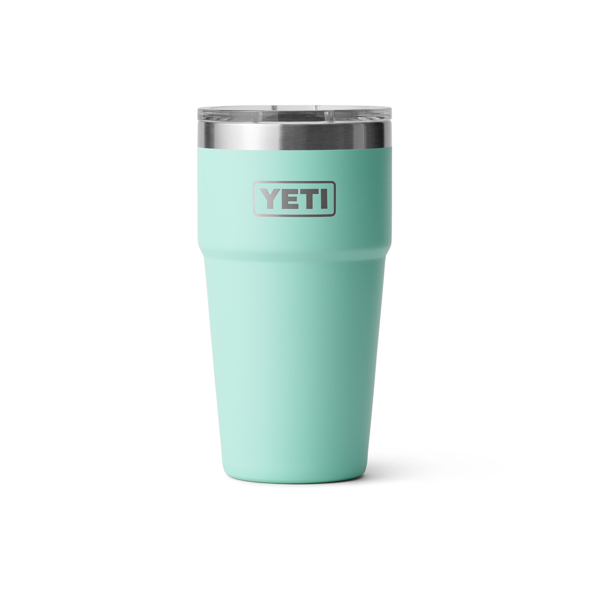 YETI Rambler 20oz Stackable Cup with MagSlider Lid in Seafoam, front view