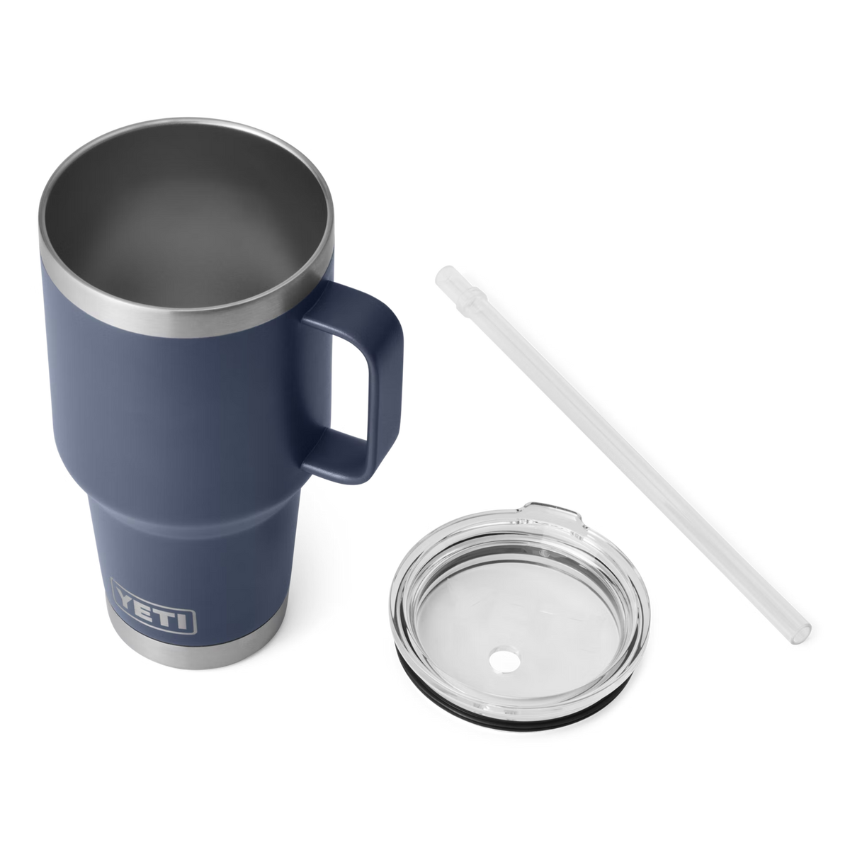 YETI Rambler 35oz Straw Mug in Navy, without lid