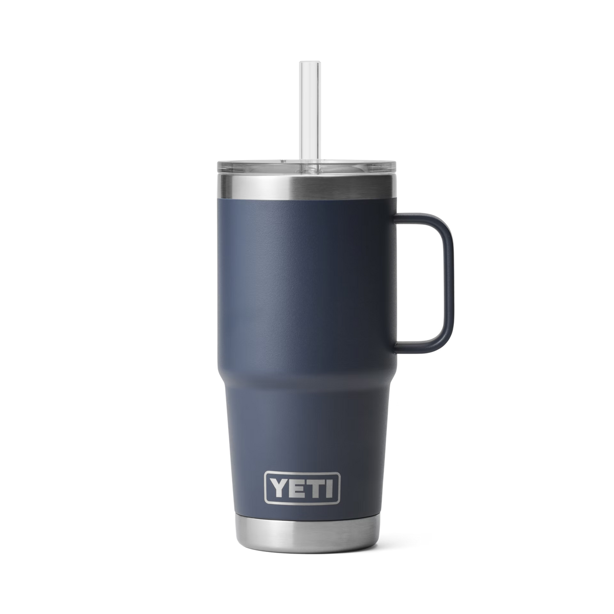 YETI Rambler 25oz Straw Mug in Navy, front view