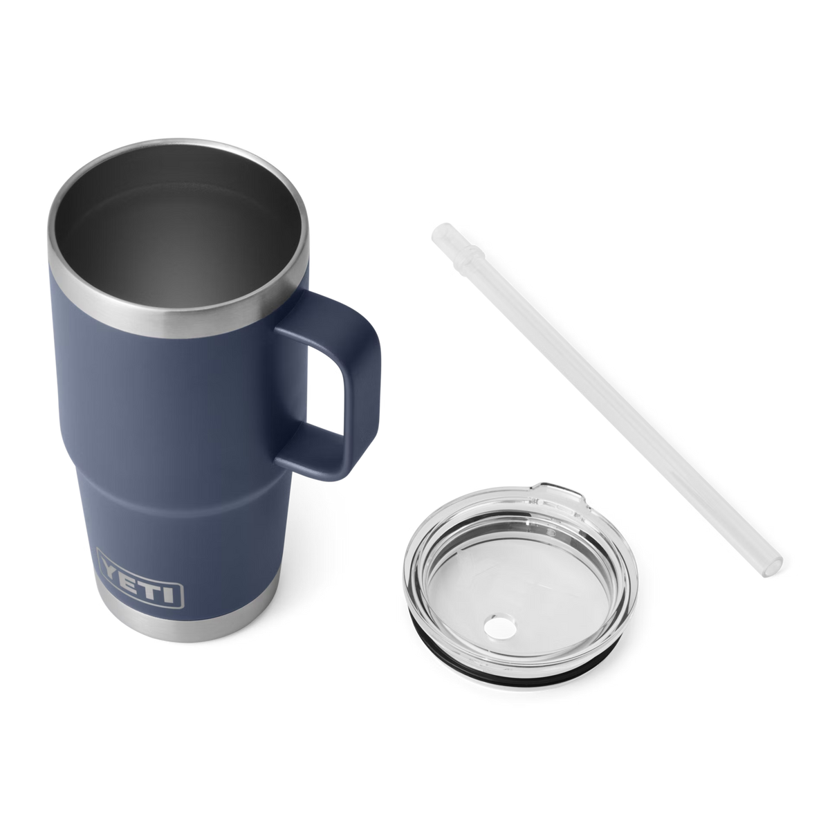 YETI Rambler 25oz Straw Mug in Navy, without lid