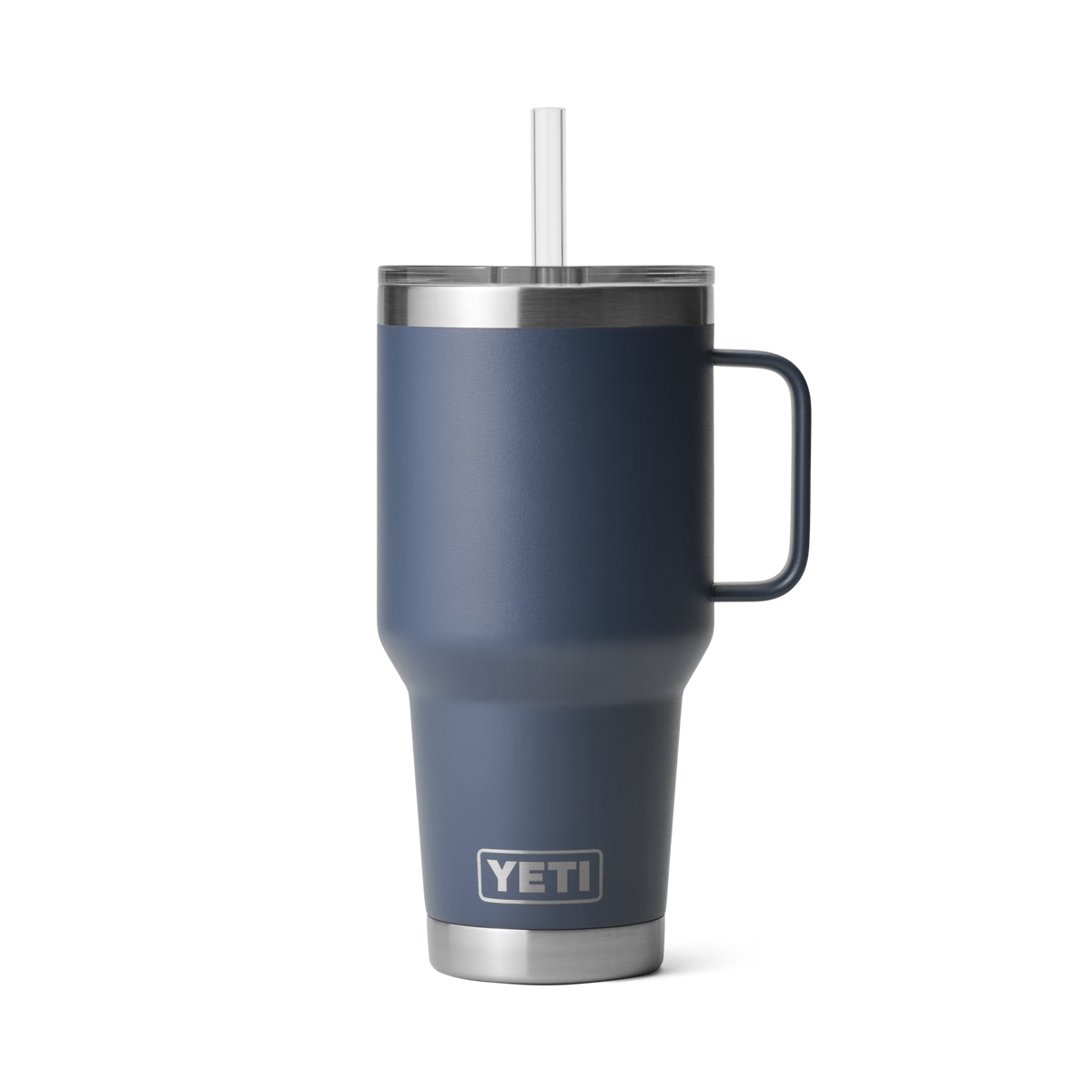 YETI Rambler 35oz Straw Mug in Navy, front view