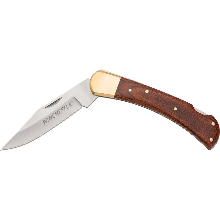 Winchester large lockback open, side profile